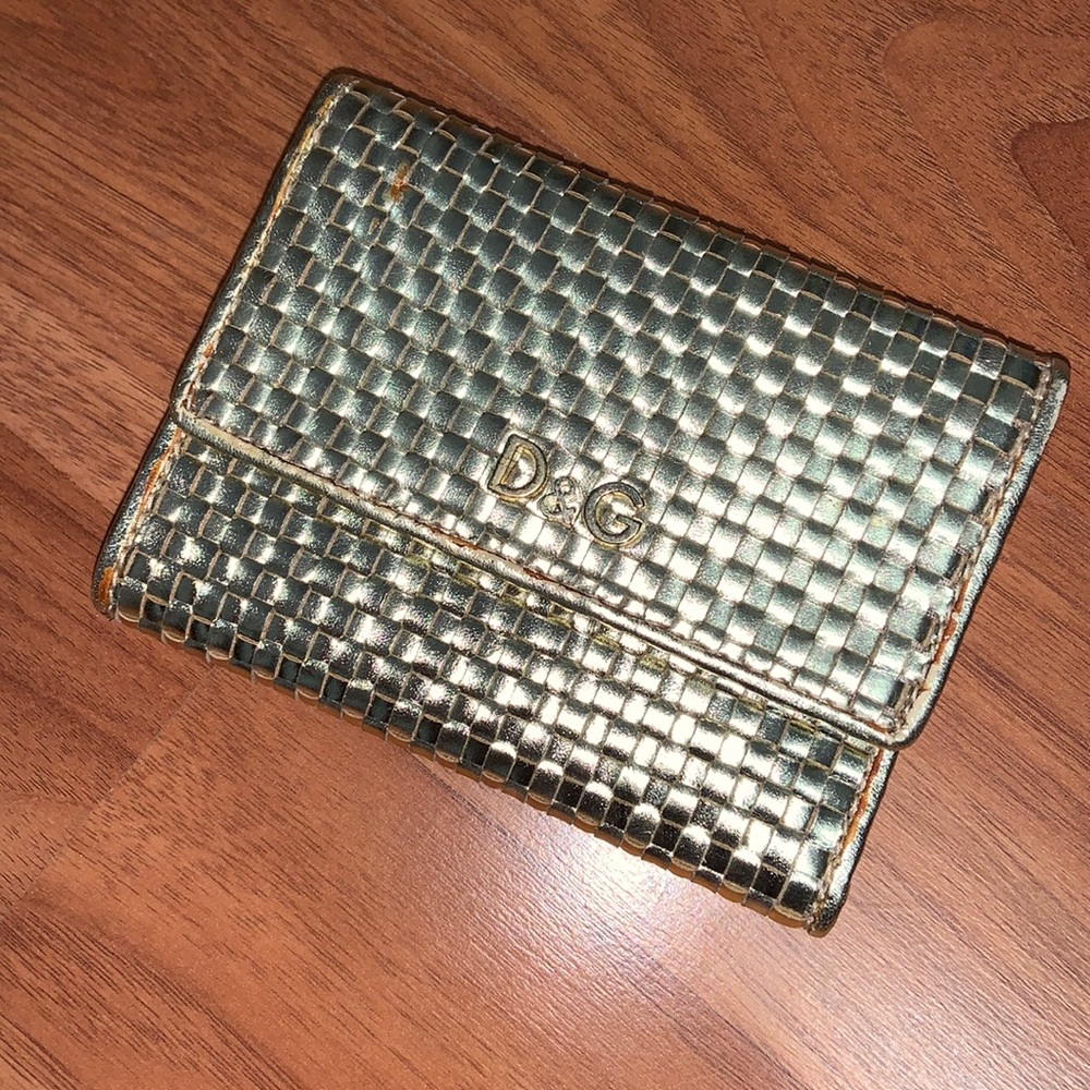 NWT Authentic Dolce & Gabbana Gold Weave Wallet - Picture 2 of 15